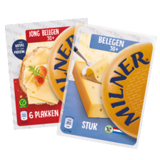 Milner kaasplakken of stukken